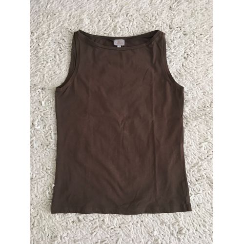 Tee-Shirt Sans Manche Cyrillus Marron Taille 2