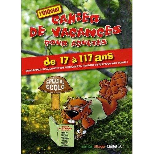 Cahier De Vacances Pour Adultes - Spécial Écolo