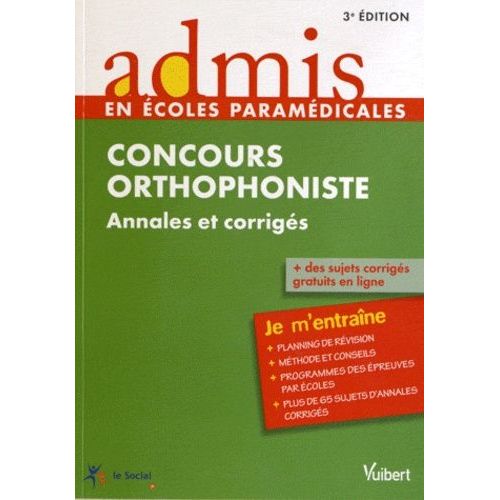 Concours Orthophoniste - Annales Et Corrigés, Entraînement