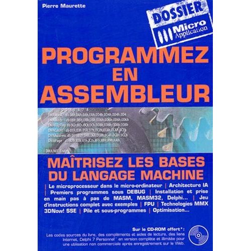Programmez En Assembleur - (1 Cd-Rom)