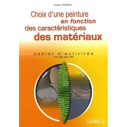 Choix D'une Peinture En Fonction Des Caractéristiques Des Matériaux Cap, Bep, Bac Pro - Cahier D'activités