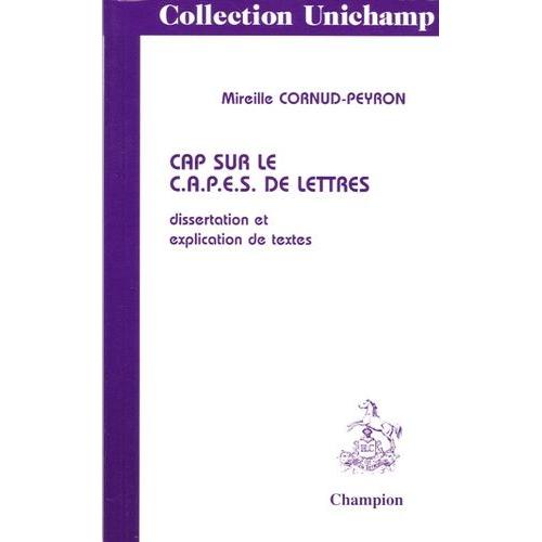Cap Sur Le Capes De Lettres