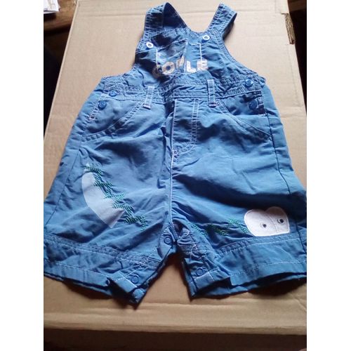 Salopette Ete Bleu Crocodile Garcon 12 Mois