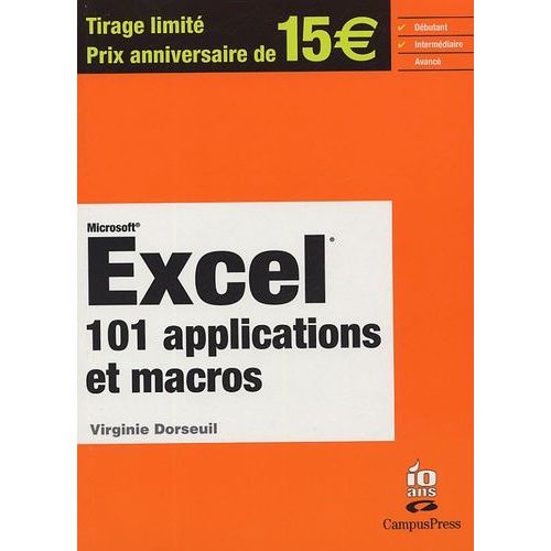 Excel - 101 Applications Et Macros (1 Cd-Rom)