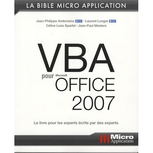 Vba Pour Office 2007