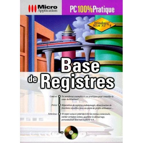 Base De Registres - Avec Un Cd-Rom