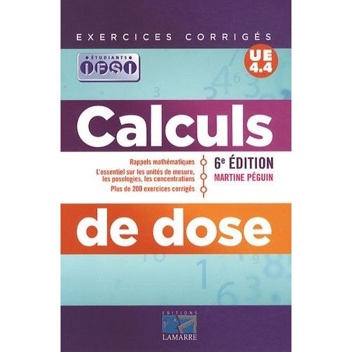 Calculs De Dose - Exercices Corrigés