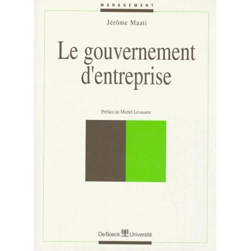 Le Gouvernement D'entreprise