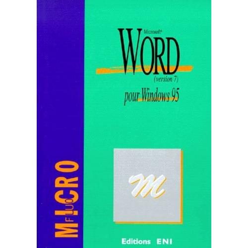 Word Pour Windows 95 - Version 7, Microsoft