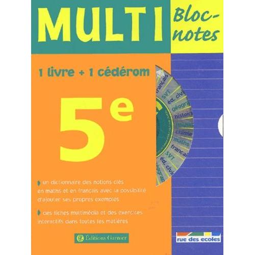 Multi Bloc-Notes 5e - (1 Cd-Rom)