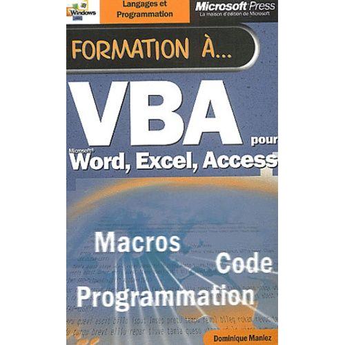 Vba Pour Word, Excel, Access