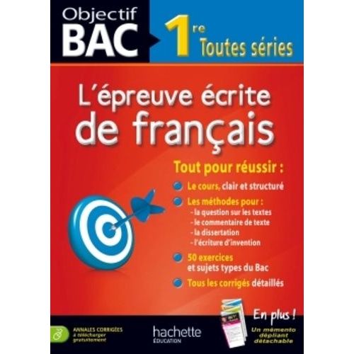 L'épreuve Écrite De Francais 1re Toutes Séries
