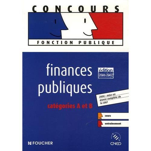 Finances Publiques Catégories A Et B