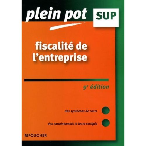 Fiscalité De L'entreprise - Enseignement Supérieur, Bts, Dut Tertiaires