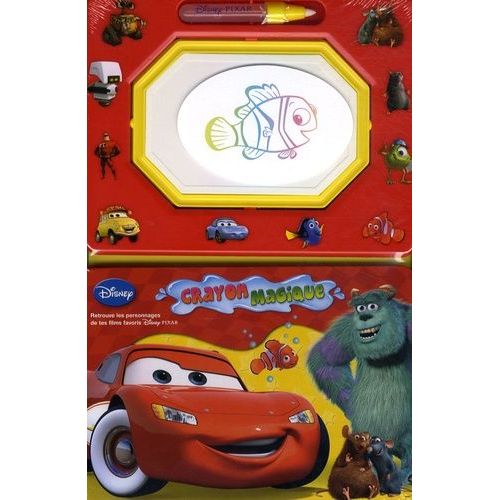 Cars Et Autres Héros Pixar - Livre Ardoise À Eau Et Crayon Magique
