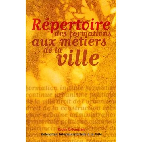 Répertoire Des Formations Aux Métiers De La Ville