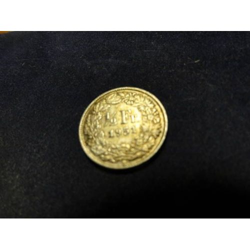 Suisse 1/2 Franc 1951 B, Argent