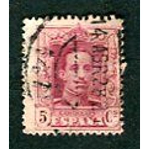 Timbre Oblitéré - " King Alfonso X I I I " - 5 Correos - Espagne - 1922