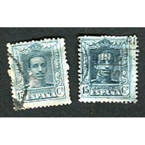 Lot De Timbres Oblitérés - " King Alfonso X I I I " - 15 Correos - Espagne - 1923