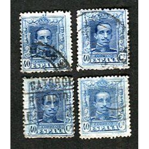 Lot De Timbres Oblitérés - " King Alfonso X I I I " - 40 Correos - Espagne - 1922