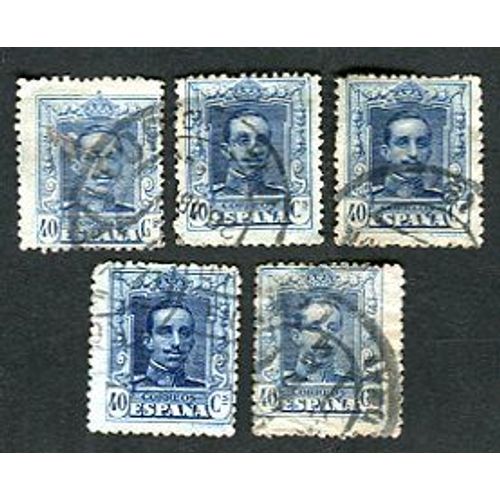 Lot De Timbres Oblitérés - " King Alfonso X I I I " - 40 Correos - Espagne - 1922