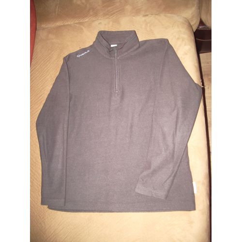 Sweat Effet Polaire Gris 10 Ans