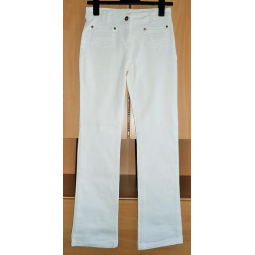 Jean Blanc. Yessica. Coton. Elasthanne. Taille 36