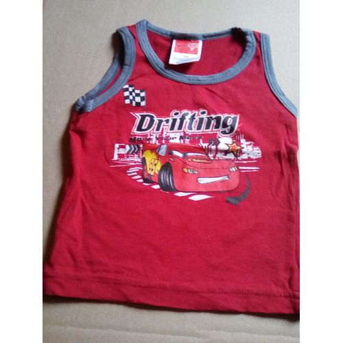 Debardeu Rouge Cars 2 Ans