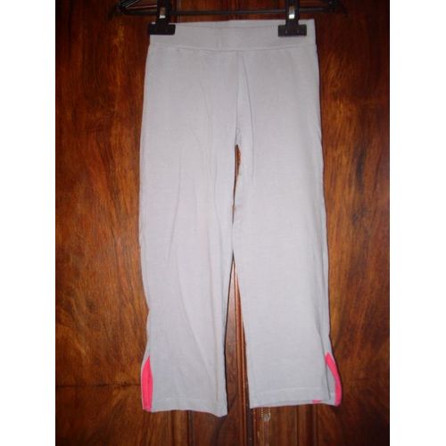 Pantalon De Sport Taille 8 Ans In Extenso Gris Ouverture Rose