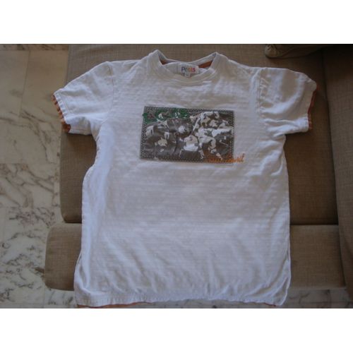 Tee Shirt Blanc Compagnie Des Petits 10 Ans