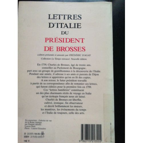 Lettres D'italie - Tome 1