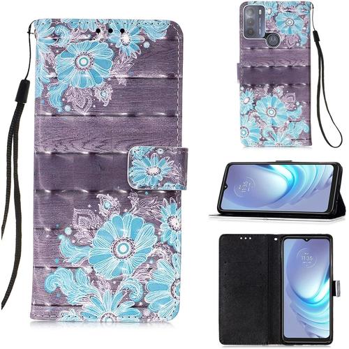 Téléphone Portable À Paillettes Pour Motorola Moto G50 Cas Pu Cuir Housse Étui Cover Wallet Flip Case Fleur Diagonale Motif Nouveau Pochette Bo Tier Pour Motorola Moto G50 Etui À Rabat Clapet