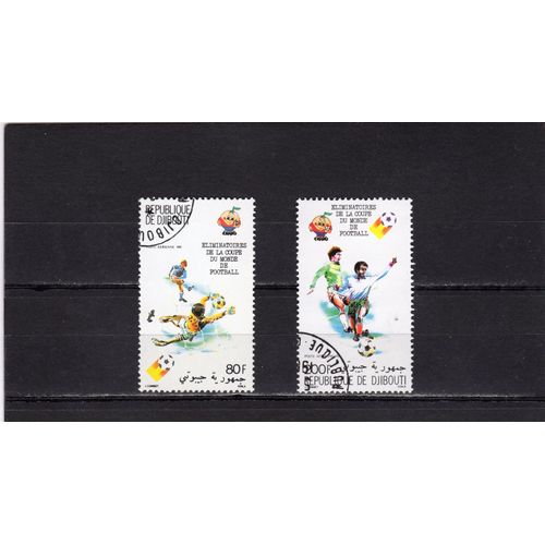 Timbres De Poste Aérienne De Djibouti (Eliminatoires De La Coupe Du Monde De Football)