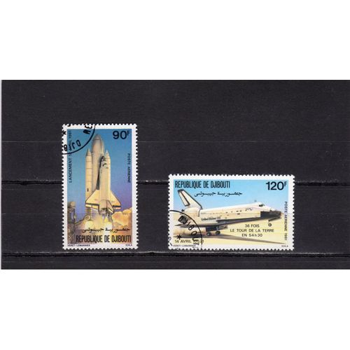 Timbres De Poste Aérienne De Djibouti (Conquête De LEspace)