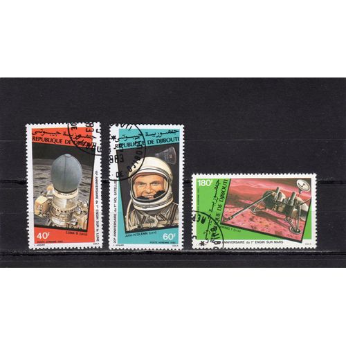 Timbres De Poste Aérienne De Djibouti (Conquête De LEspace)