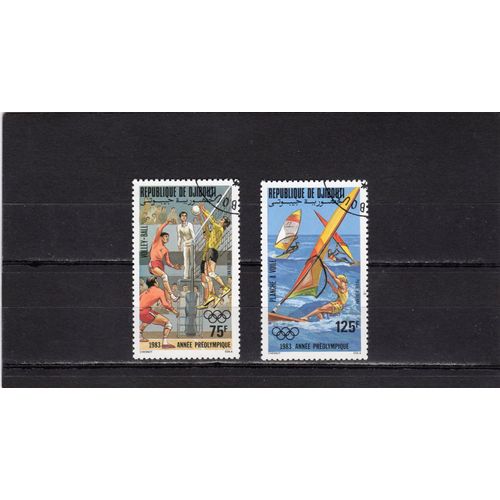 Timbres De Poste Aérienne De Djibouti (Année Préolympique)