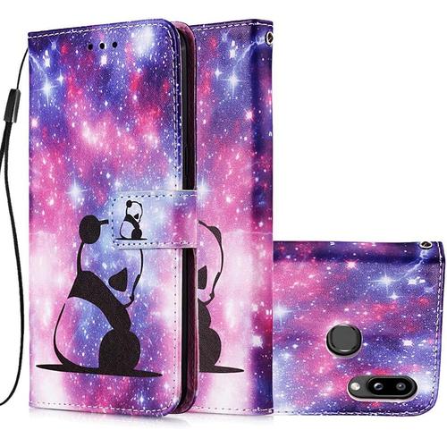 Etui À Rabat Pour Samsung Galaxy A10s Coque Coloré Flip Cas Bébé Panda Motif Avec Fente Kickstand Portefeuille Etui Folio Couverture Protecteur Coquille Pour Samsung Galaxy A10s Étui Téléphone