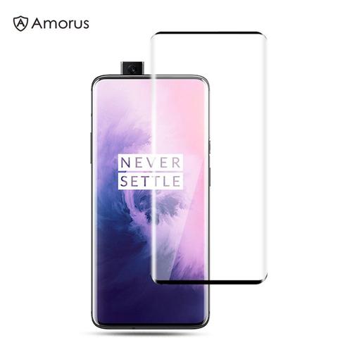 Protecteur Écran En Verre Trempé Bouclier Incurvé Plein 3d Anti-Explosion Transparent Pour Votre Oneplus 7 Pro