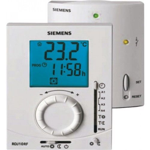 Thermostat d'ambiance sans fil RDJ10RF + récepteur SIEMENS
