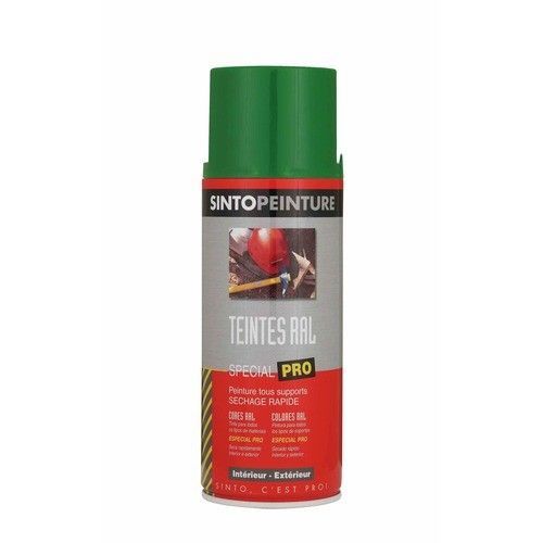 Bombe de peinture antirouille - multi supports - 400ml - vert mousse SINTO