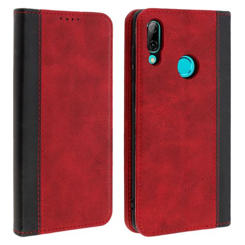 Housse Huawei P Smart 2019 / Honor 10 Lite Etui Porte Carte Support Rouge