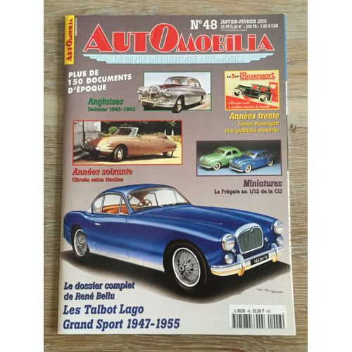 Automobilia N° 48 : Les Talbotlago Grand Sport 1947/1955
