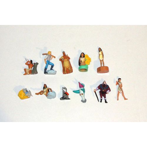 Pocahontas Lot De 11 Figurines Nestlé Disney 3.5 A 6 Cm