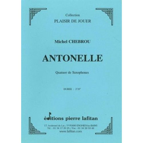 Antonelle Quatuor De Saxophones