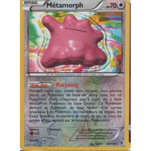 Pokemon Metamorph Fr Reverse 108/149 Frontieres Franchies Pv70