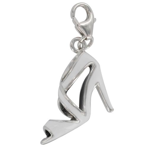 Les Trésors De Lily [Q4882] - Pendentif Charm Argent 'cendrillon' Blanc Argenté (Rhodié) - 20x14 Mm