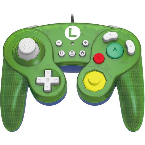 Manette Filaire Battle Pad - Super Mario Hori Vert Pour Nintendo Switch