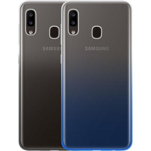 Pack De 2 Coques Semi-Rigides Colorblock Pour Samsung Galaxy A20e A202