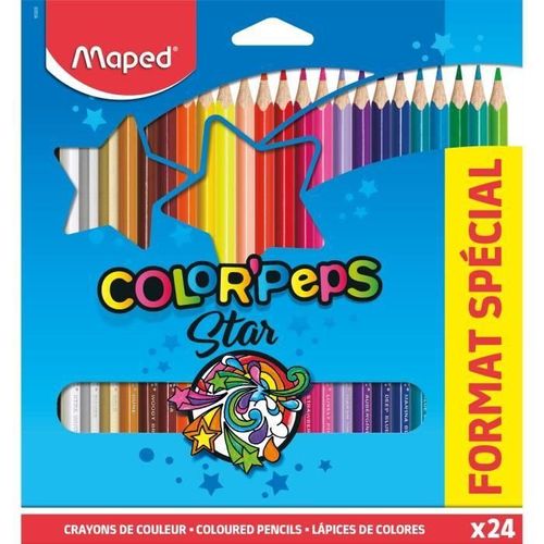 Maped 24 Crayons De Couleur Format Special