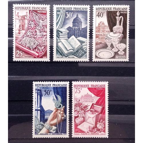 Série Productions De Luxe - Métiers D'art 1954 - Impeccables N° 970 971 972 973 974 Neufs** Luxe (= Sans Trace De Charnière) - Cote 45,00 - France Année 1954 - N23585